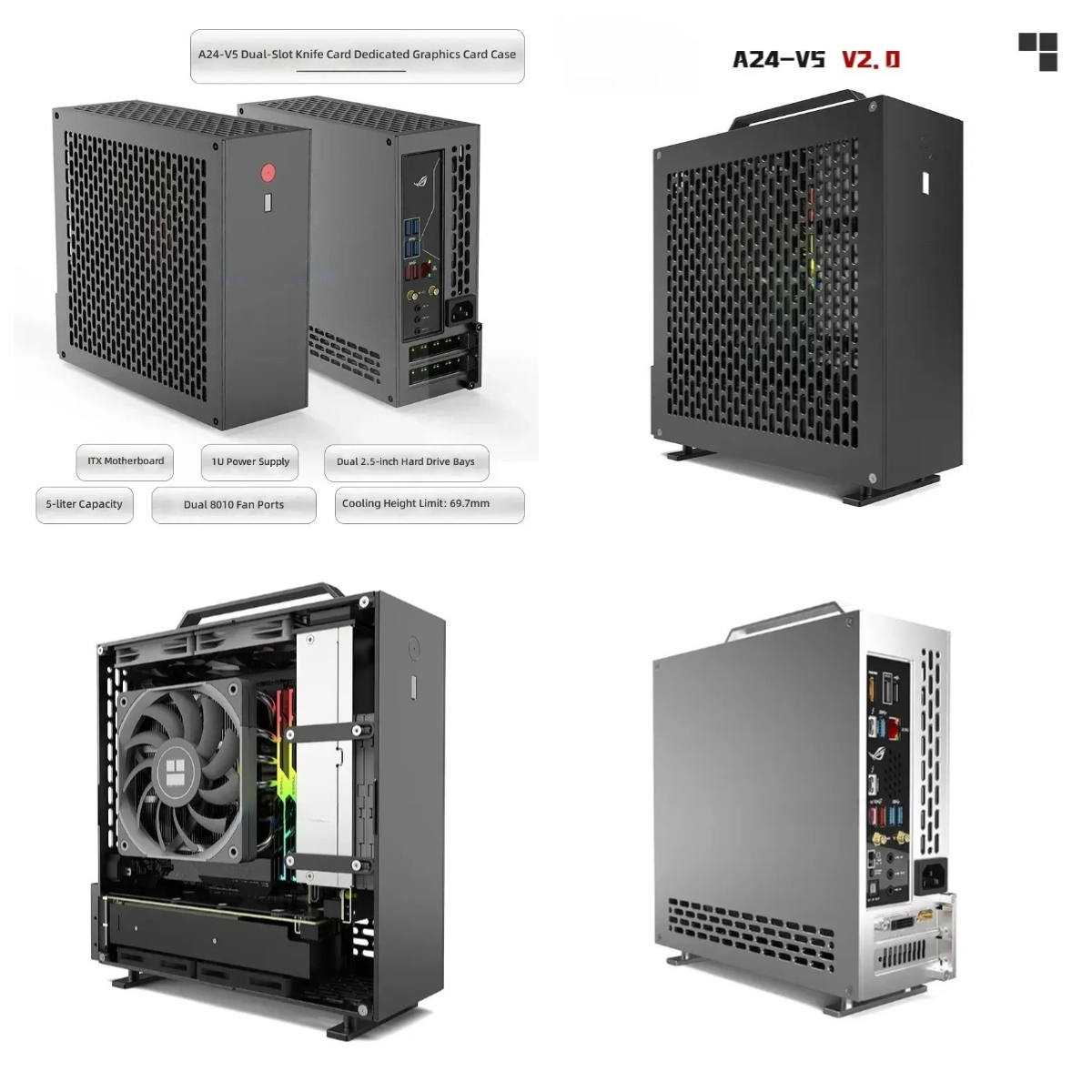 Pc Power Supply - Boîtier ITX 1U 5 Litres Mini