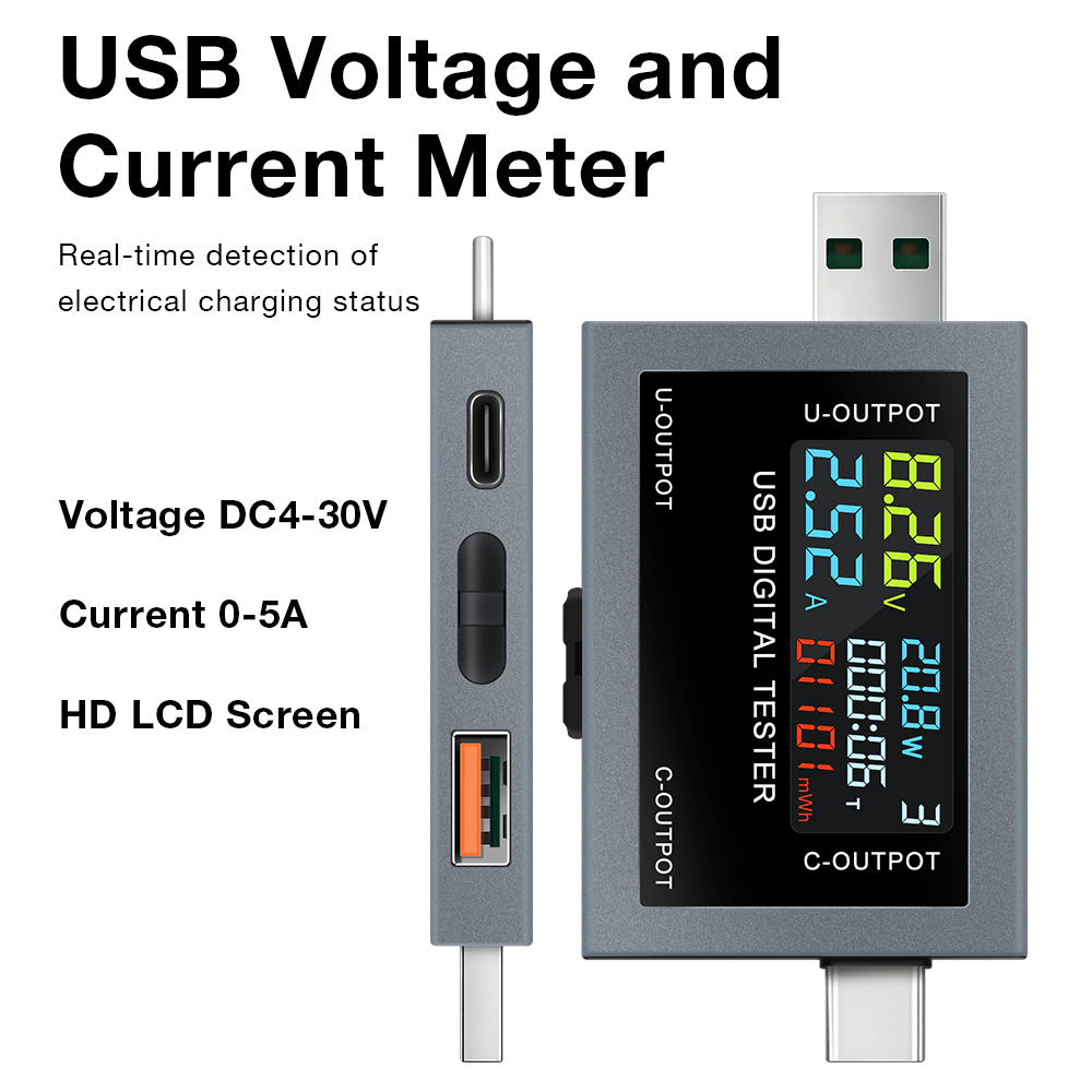 Power Supply Tester - Testeur de charge USB Type-C DC