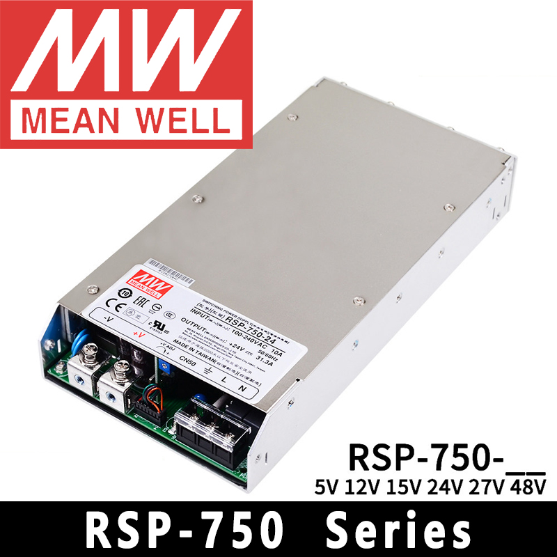 Power Supply 750W - Mean Well RSP-750-5/12/15/24/27/48 meanwell Alimentation 750W