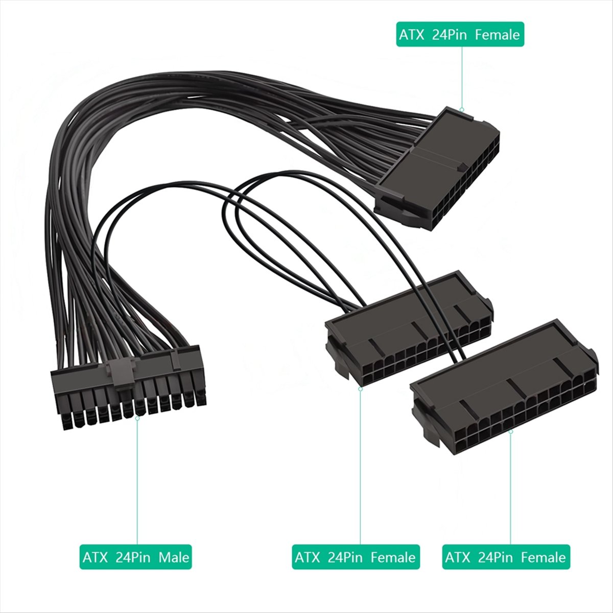 Psu Computer - 【A19R】Câble répartiteur d'alimentation ATX 24 broches