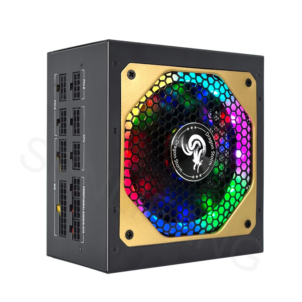 Psu Computer - ATX 850W entièrement modulaire RGB 80Plus