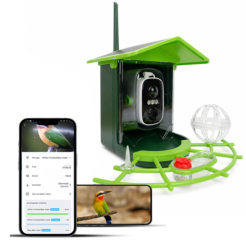 Power Supply - Mangeoire solaire pour oiseaux avec caméra