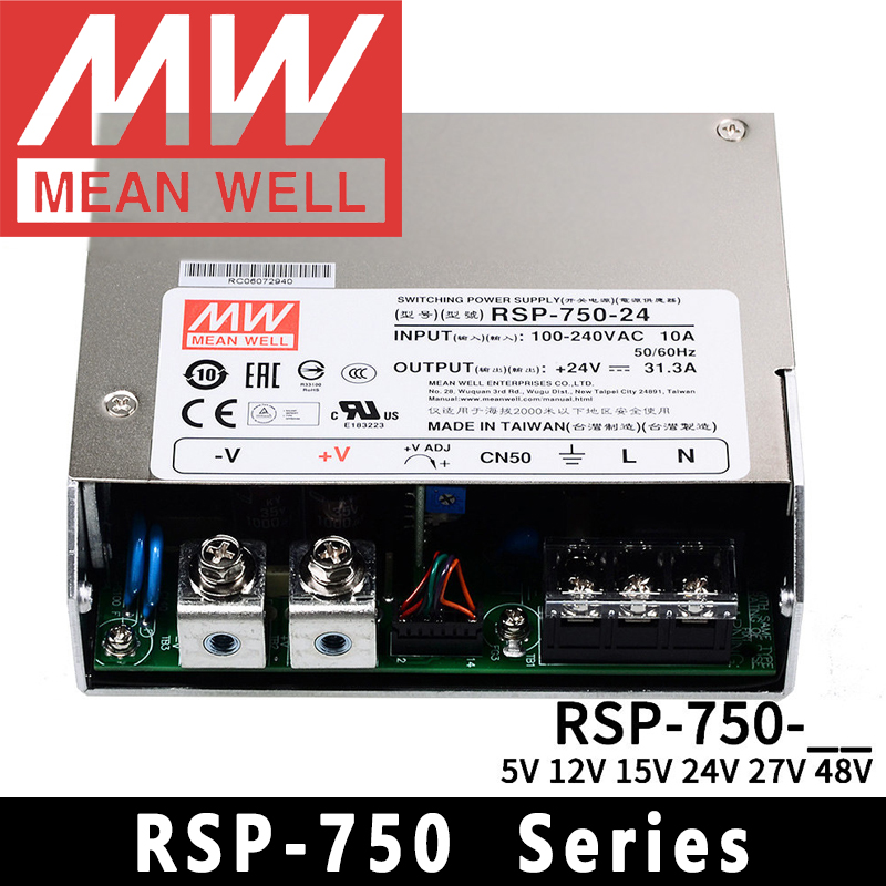 Mean Well RSP-750-5/12/15/24/2 - Power Supply 750W avis et prix
