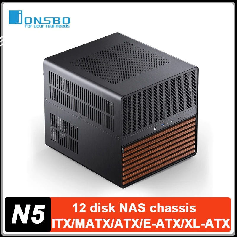 Boîtier NAS JONSBO N5 Noir 12  - Atx Power Supply avis et prix