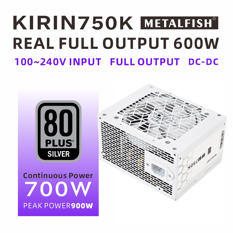 METALFISH KIRIN750K châssis bl - Power Supply 650W avis et prix