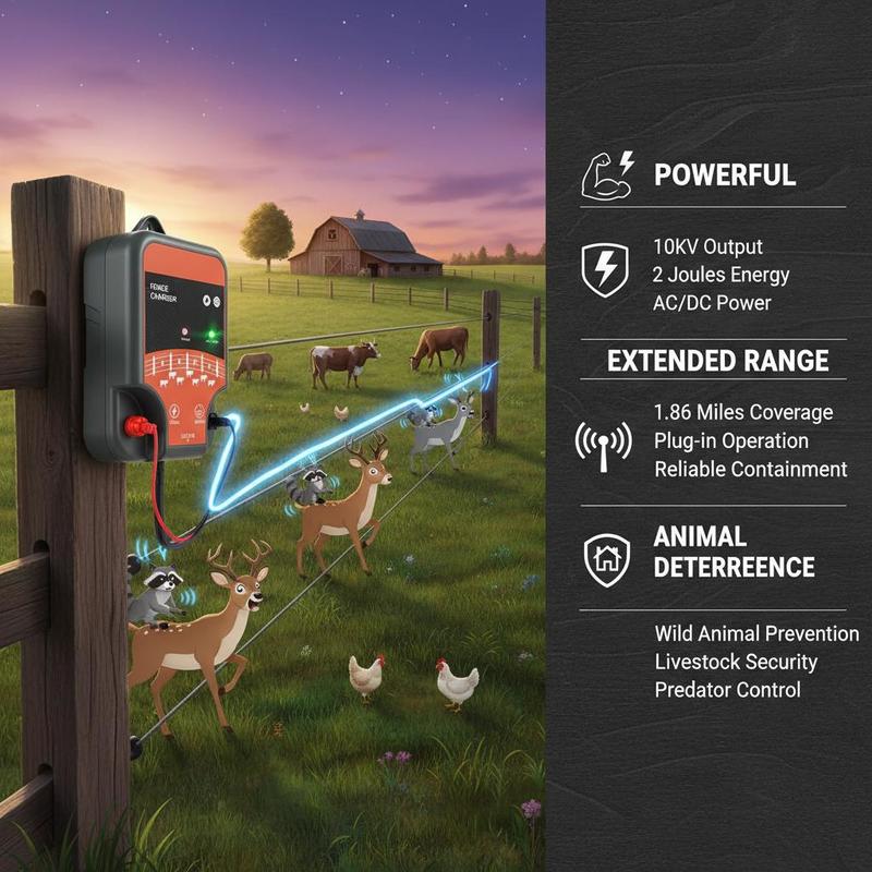 Électrificateur de bétail 10kV - Ac Power Supply avis et prix